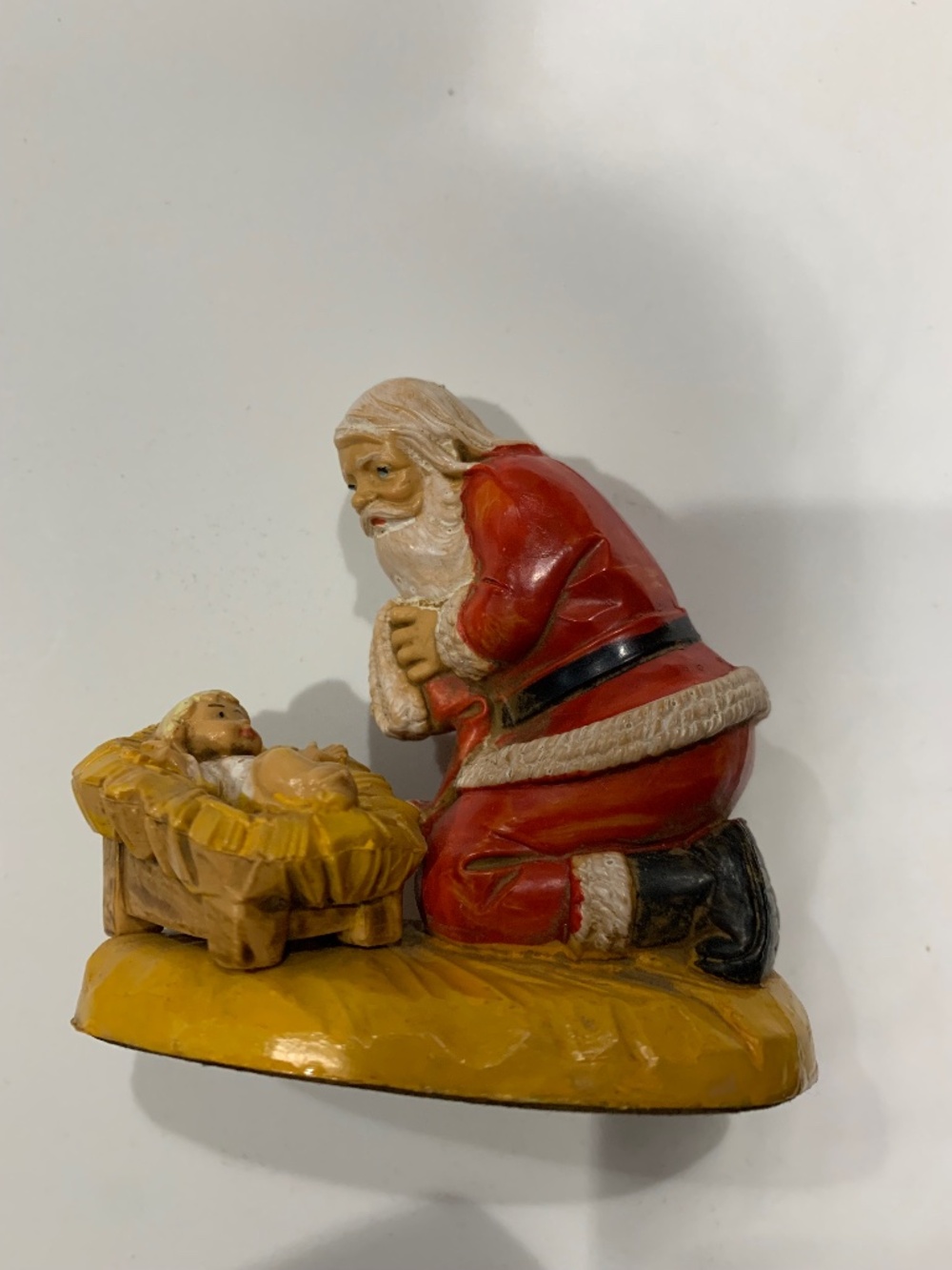 Fontanini Vintage 1984 Kneeling With Christ Child Figurine